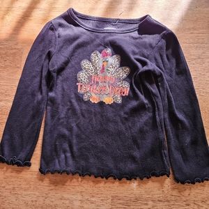 Cute Happy Turkey Day Long Sleeve Sz 2t. Garanimals